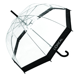 transparent with trim umbrella