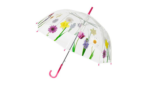 Flower clear plastic umbrellas wholesale