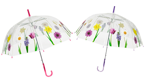 Flower clear plastic umbrellas wholesale