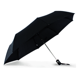 3 fold auto open black umbrella