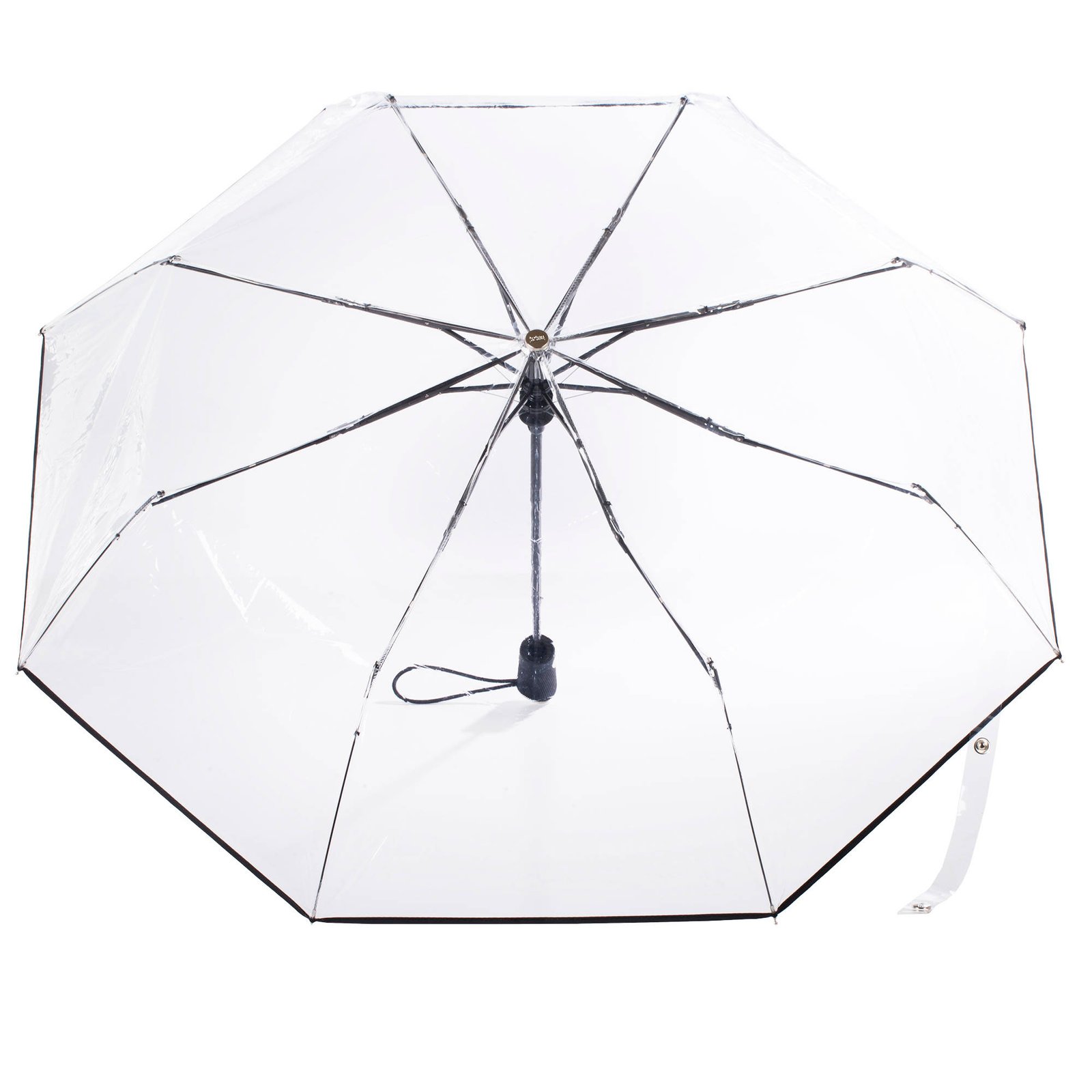 thumbnail image 2 of Clear Bubble Umbrella - Automatic Open Transparent Canopy With Crook Handle For Adults 2 of 13