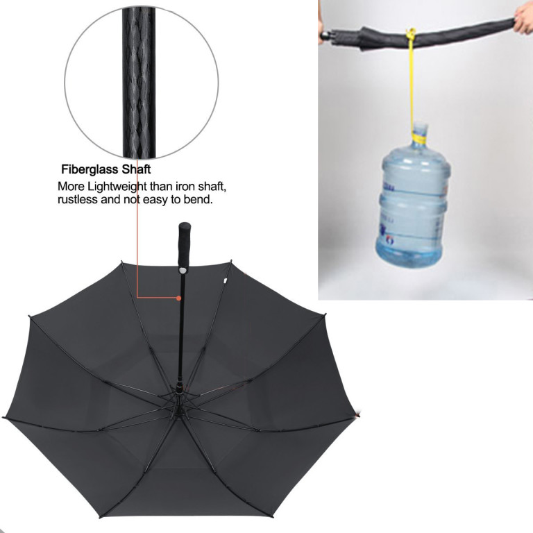 best golf umbrella fibreglass windproof frame and shaft