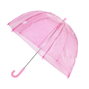 pink clear umbrella