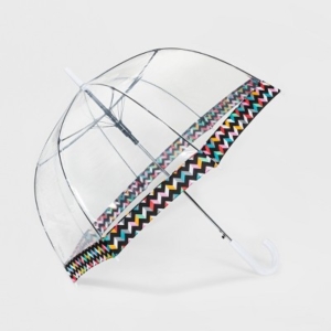 bubble umbrella with colored trim