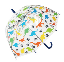 childrens dinosaur clear dome umbrella wholesale