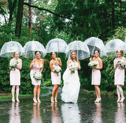 clear bubble wedding umbrellas