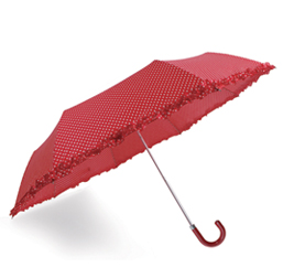 stylish collapsible frilly umbrella