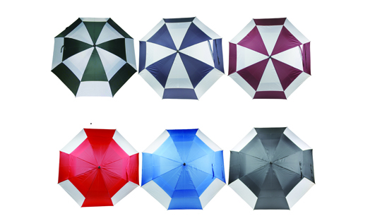 double canopy vented promotional golf umbrellas wholesale