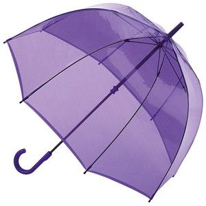 purple clear umbrella