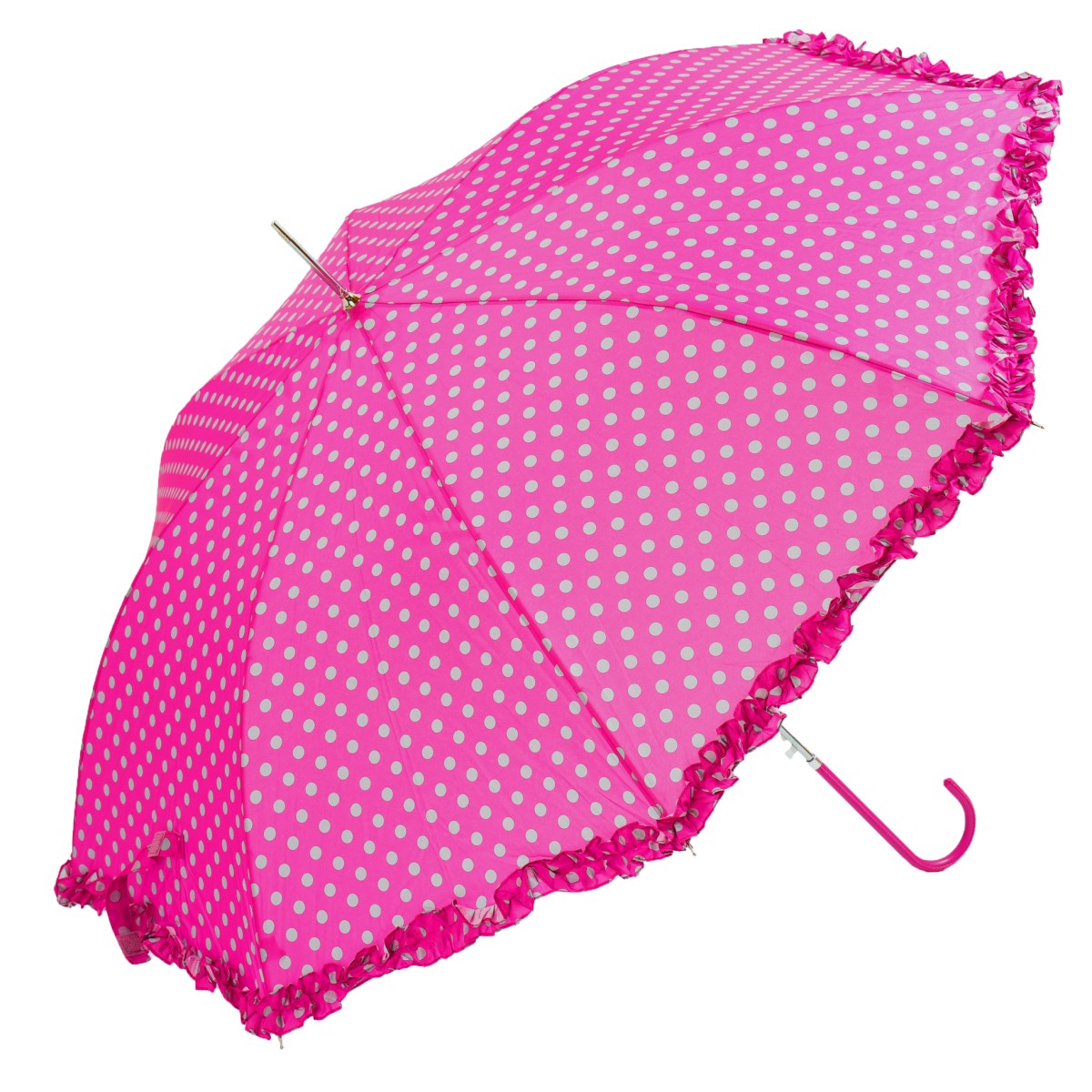 Womens/Ladies Automatic Opening Polka Dot Walking Umbrella UM272 
