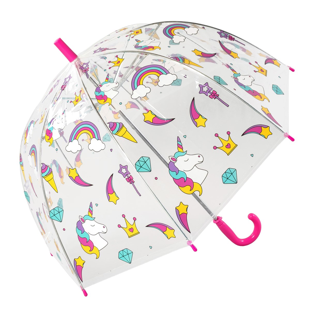 unicorm printed kids clear umbrella manufacturer