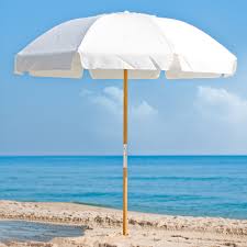beach umbrella wooden pole