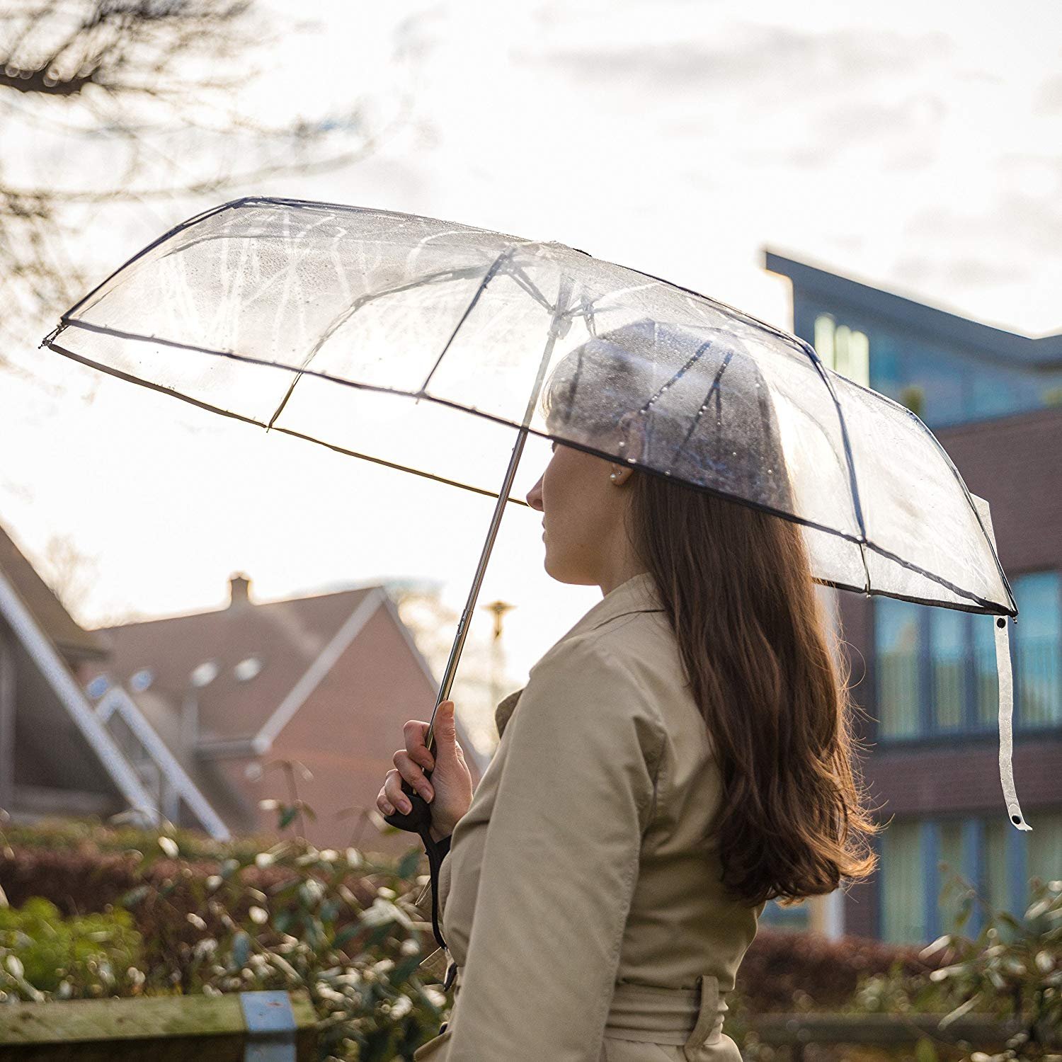 3 fold manual mini clear umbrella wholesale and supplier