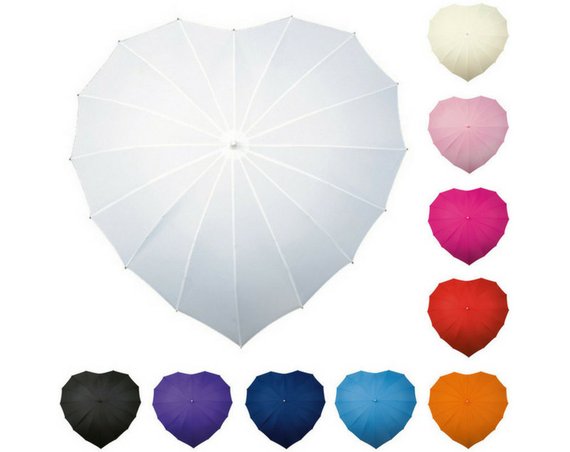 Heart-Shaped Wedding Umbrella color