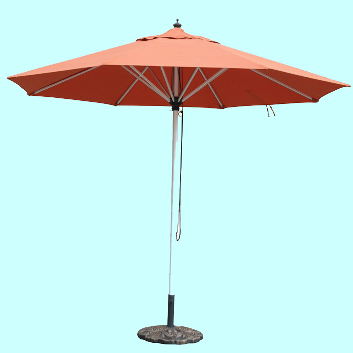 10ft aluminium heavy duty patio umbrella with pulley