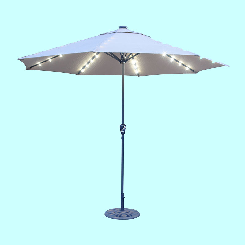10ft patio umbrella with solar led lights